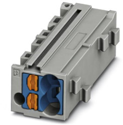 Shunting honeycomb, push-in connection, 0.14-2.5 mm², 1 pole, 17.5 A, 6 kV, gray, 3270430