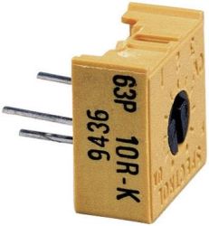 Trymer precyzyjny Vishay 63 P 1M, poziomy, 1 MOhm, 0,5 W, RM 2.54/5.08 mm, 10