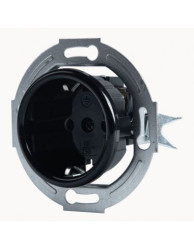 LOFT GNIAZDO 230V SCHUKO CZARNE JLM BEZ RAMKI