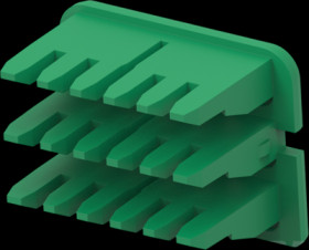 Interlock, 18 pole, straight, green, WV-18S