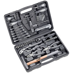 kwb 375500 tool box 63-piece basic workshop set in plastic case