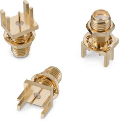 Złącze koncentryczne Montaż na krawędzi Żeński typ złącza Złącze SMA 18GHz Lutowane