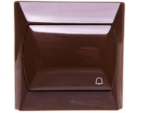 AKCENT Przycisk /dzwonek/ brązowy ŁP-6A/24