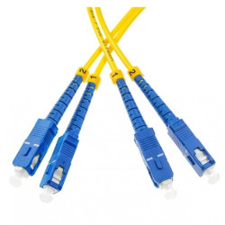 Patchcord światłowodowy FO SM SC-SC duplex 9/125 2m WAVE OPTICS