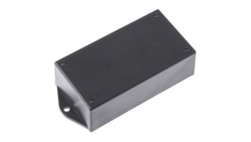 Obudowa Czarny Z Kołnierzem, 200.86 X 127 X 76.2Mm, Rs Pro