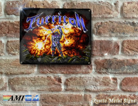 Turrican Inspired Retro Gaming (Amiga / C64) - Metal Sign