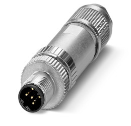 Złącze wielostykowe przemysłowe 2-pinowe M12 Montaż na kablu Wtyczka Phoenix Contact
