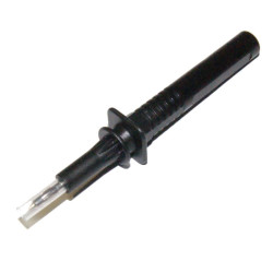 KOŃCÓWKA POMIAROWA 20.212.2 CZARNA GN.BANAN 4mm BEZP. 132,5mm 1000V 10A