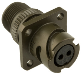 Złącze 2-pinowe Żeński Amphenol Limited Żeński Montaż ścienny MIL-DTL-5015 rozmiar 10SL