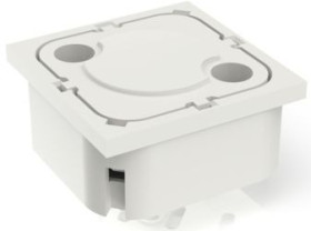 Short-stroke pushbutton, 1 Form A (N/O) + 1 Form B (N/C), 100 mA/35 V, unlit , actuator (white), 5 N, THT, 1.16.000.991/0000