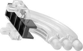 Światłowód do LED, sztywny, kątowy, dł. 25.2mm, 3-rzędowy, 3-drożny, , MENTOR