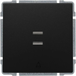 KOS 66 Przycisk dzwonek podświetlany z klawiszem bez ramki 10AX 250V 620914