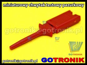 Chwytak pomiarowy pazurkowy czerwony
