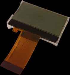 Graphic display, 128 x 64 character, FSTN, viewing area: 37 x 20.2 mm, DEM 128064G1 FGH-PW