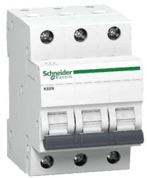 Wyłącznik nadprądowy 3P C 6A AC iC60N A9K02306