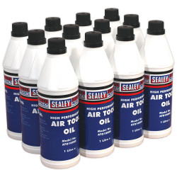 Sealey ATO/1000 Air Tool Oil 1ltr Pack of 12