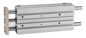 Siłownik z prowadzeniem skok 150mm RS PRO Ø 20mm 203 x 81 x 30mm 203mm