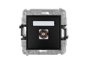 MINI Gniazdo pojedyncze BNC czarny mat 12MGBNC-1 KARLIK