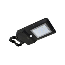 Solarna oprawa uliczna LED SOLGER 15W 1600lm 4K IP65 czarna PIR C83-SOG-015BL-4K-PIR Bemko