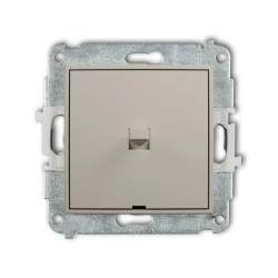 ICON Mechanizm łącznika zwiernego, jednobiegunowego w stylu amerykańskim (jeden klawisz bez piktogramu) taupe 60IWPUS-4.1