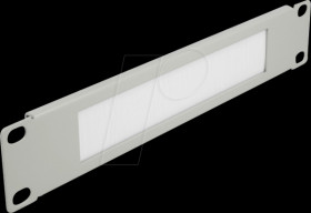 66531 10" Cable Management Brush Strip, 1U, grey