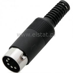 DIN 5 pin WT na kabel 180st.