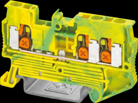 1343123 Protective earth terminal block, XT 2.5 TWIN - green-yellow