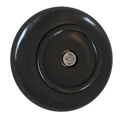 Gniazdo antenowe TV z ramką, kolor czarny, seria Retro Vintage Loft