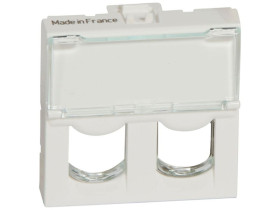 MOSAIC Adapter do złączy podwójnych SYSTIMAX biały 078603 LEGRAND