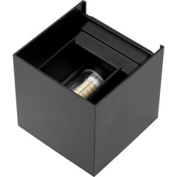 Kinkiet Elewacyjny LED G9 Czarny Góra/Dół z Regulowanym Kątem Świecenia KIRA