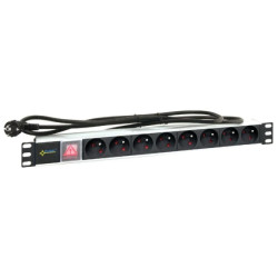 Listwa zasilająca 230V AC do szafy RACK 19 cali 8 gniazd RALZ