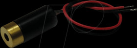 70109801 Dot laser module, red, 635 nm, 3 VDC, 10x22 mm, class 2