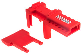 Blokada Blokada do zaworu kulowego RS PRO rozmiar mocowania 140mm Czerwony zamki: 6