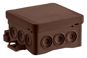 Puszka naścienna 75x40x75mm z dławnicą zintegrowaną samozatrzaskowa bezhalogenowa odporna na UV 35360115