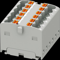 3002758 PTFIX distribution block, 12 x 1.5, grey