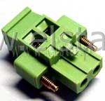 Listwa montaż. prosta 2-zacisk. żeńska r = 5