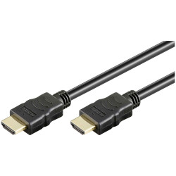 Goobay 61162 HDMI Cable 4K UHD gold-plated Black 7.50 m eARC HDMI-A plugs