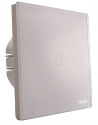 Łącznik dotykowy szklany włącznik światła pojedynczy biały