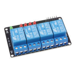 Moduł z czterema przekaźnikami 10 A/150 VAC i 10 A/24 VDC