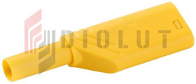Wtyk banan bezp. 4mm do poł. wież. LAS S WS-Y 24A żółt