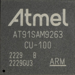 AT91SAM9263B-CU-100 ARM926 MPU, 240MHz,2x16kB, BGA-324