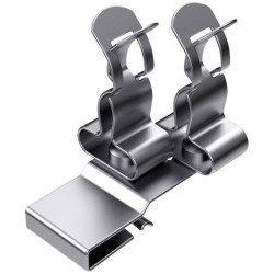 Hebotec 1025-024C HSD 3 - 12 Fastener Cable Clips White Plastic