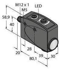 Turck Czujnik koloru 1 szt. R58ACG1DQ8 M12 (D x S x W) 80.10 x 30 x 58.90 mm