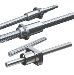 Rolled ball screw with lubrification kit