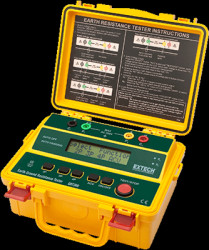 Grounding meter, LCD display, CAT IV 300 V, Extech GRT300-NISTL