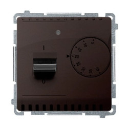 Simon Basic Regulator temperatury z czujnikiem wewnętrznym czekoladowy BMRT10W.02/47