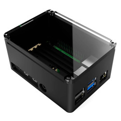 Anidees PRO Extra Tall Raspberry Pi 4 Case - Black [Discontinued]