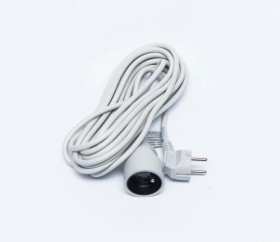 Przedłużacz 1-gniazdowy, 10m biały 3x1,0mm OWY / 28215