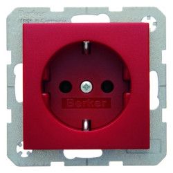 Gniazdo SCHUKO czerwony S.1/B.1/B.3/B.7 Glas 41431912