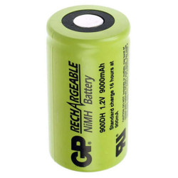 GP GPIND900DHB D Battery Rechargeable NiMH 1.2V 1piece Powerful Industry Use